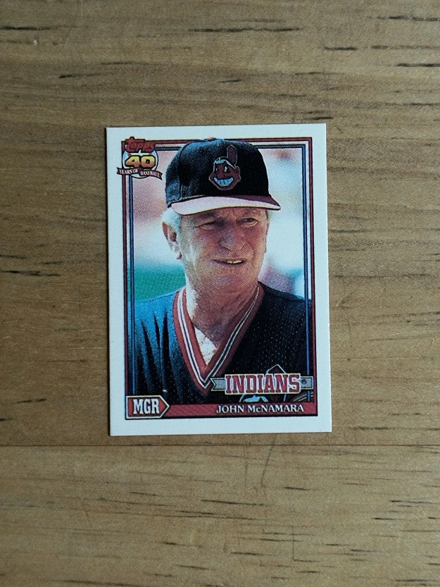 1991 Topps Micro #549 John McNamara MG