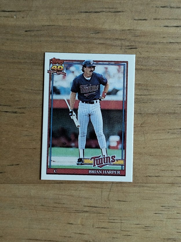 1991 Topps Micro #554 Brian Harper