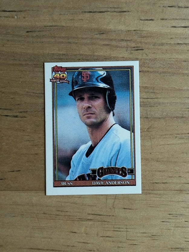 1991 Topps Micro #572 Dave Anderson