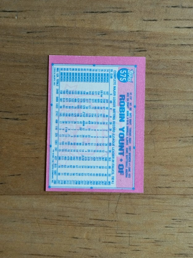 1991 Topps Micro #575 Robin Yount