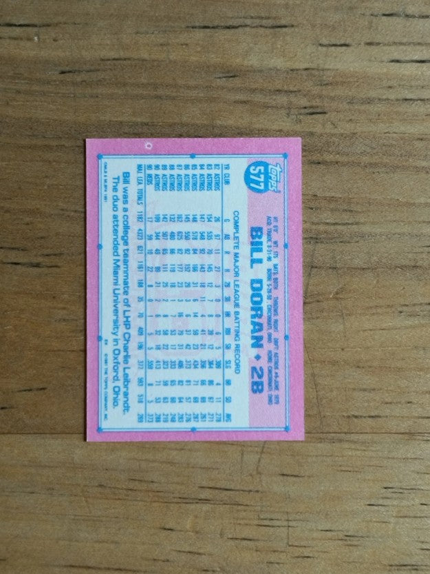 1991 Topps Micro #577 Bill Doran