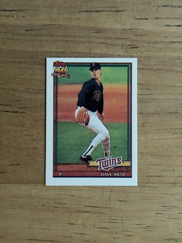 1991 Topps Micro #578 Dave West