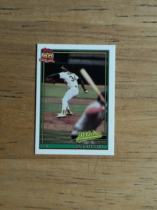 1991 Topps Micro #580 Dave Stewart