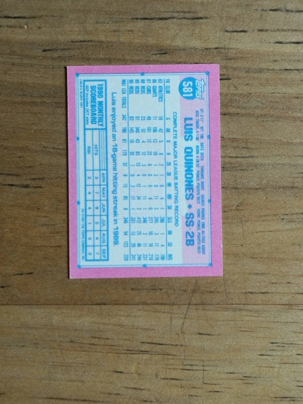 1991 Topps Micro #581 Luis Quinones