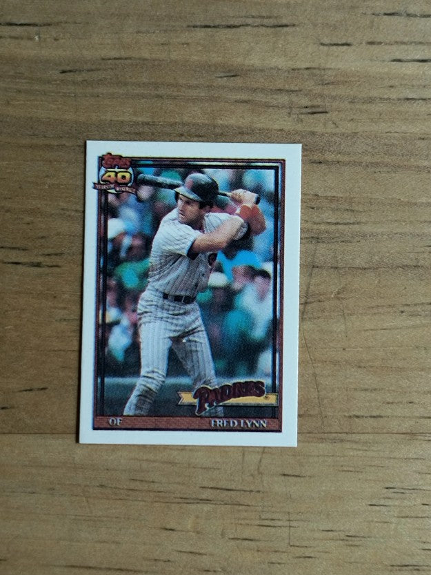1991 Topps Micro #586 Fred Lynn