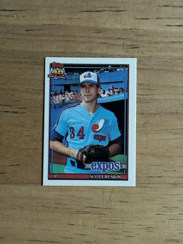 1991 Topps Micro #589 Scott Ruskin