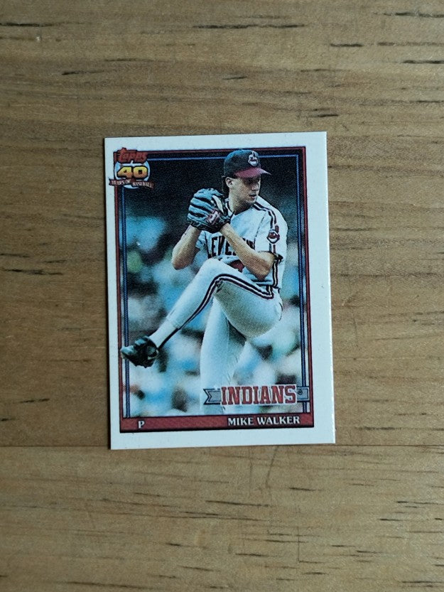 1991 Topps Micro #593 Mike Walker