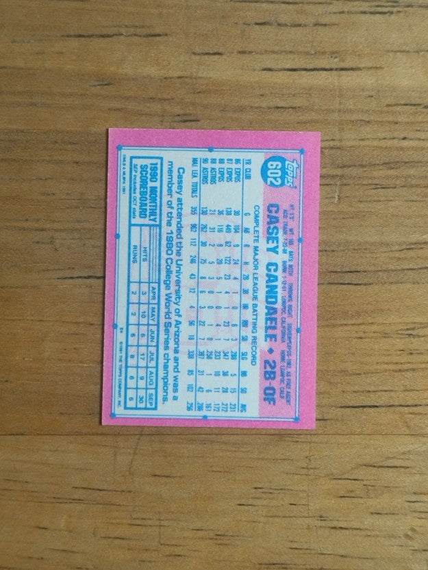 1991 Topps Micro #602 Casey Candaele