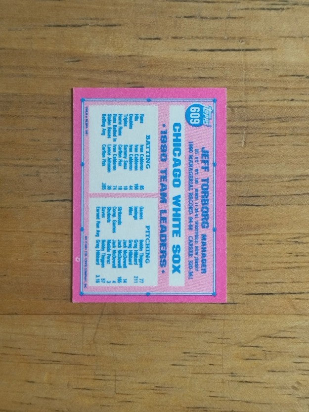 1991 Topps Micro #609 Jeff Torborg MG