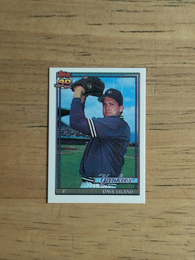 1991 Topps Micro #611 Dave Eiland