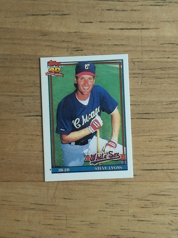 1991 Topps Micro #612 Steve Lyons