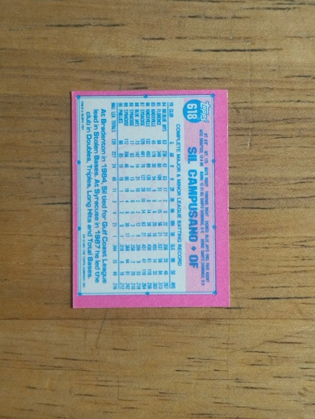 1991 Topps Micro #618 Sil Campusano