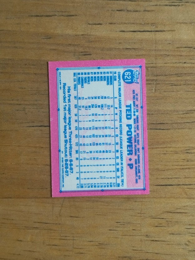1991 Topps Micro #621 Ted Power