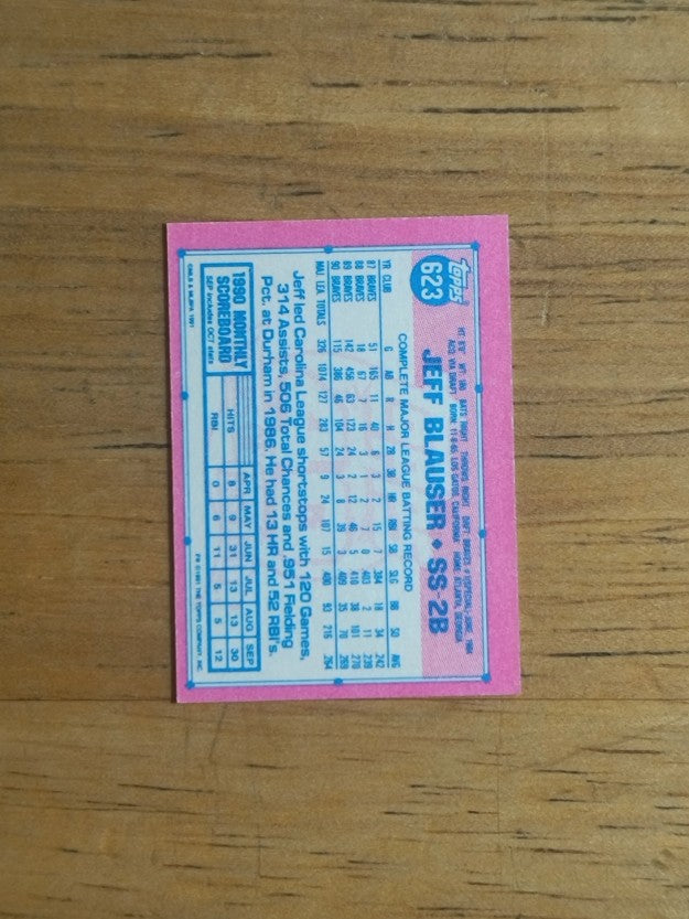 1991 Topps Micro #623 Jeff Blauser