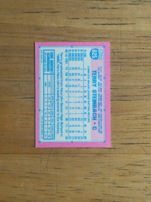 1991 Topps Micro #625 Terry Steinbach