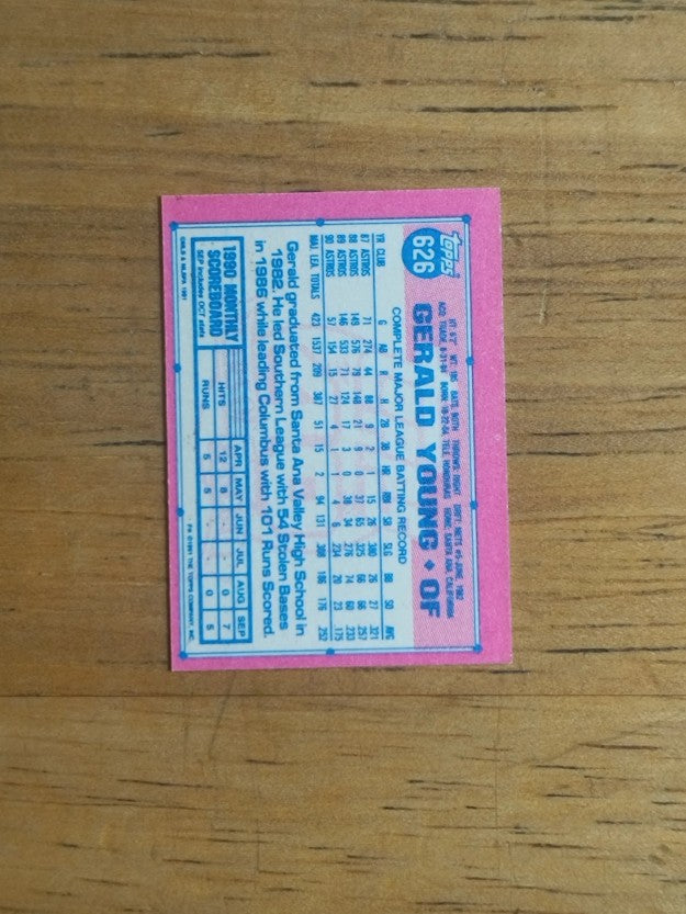 1991 Topps Micro #626 Gerald Young