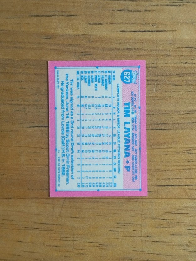 1991 Topps Micro #627 Tim Layana
