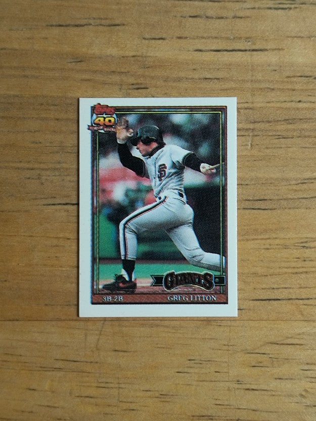1991 Topps Micro #628 Greg Litton