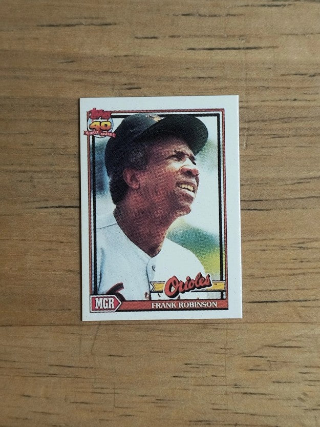 1991 Topps Micro #639 Frank Robinson MG