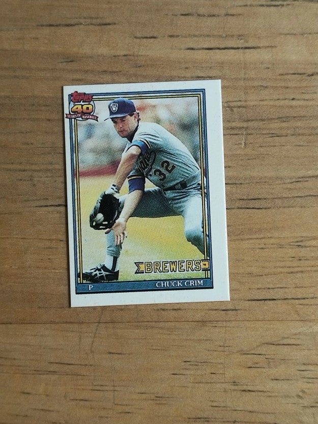 1991 Topps Micro #644 Chuck Crim