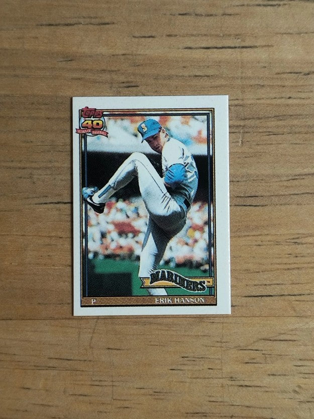 1991 Topps Micro #655 Erik Hanson