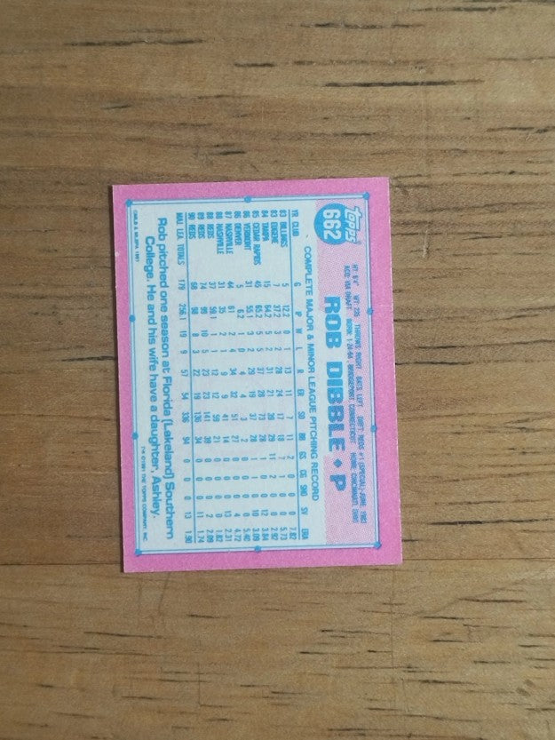 1991 Topps Micro #662 Ron Dibble