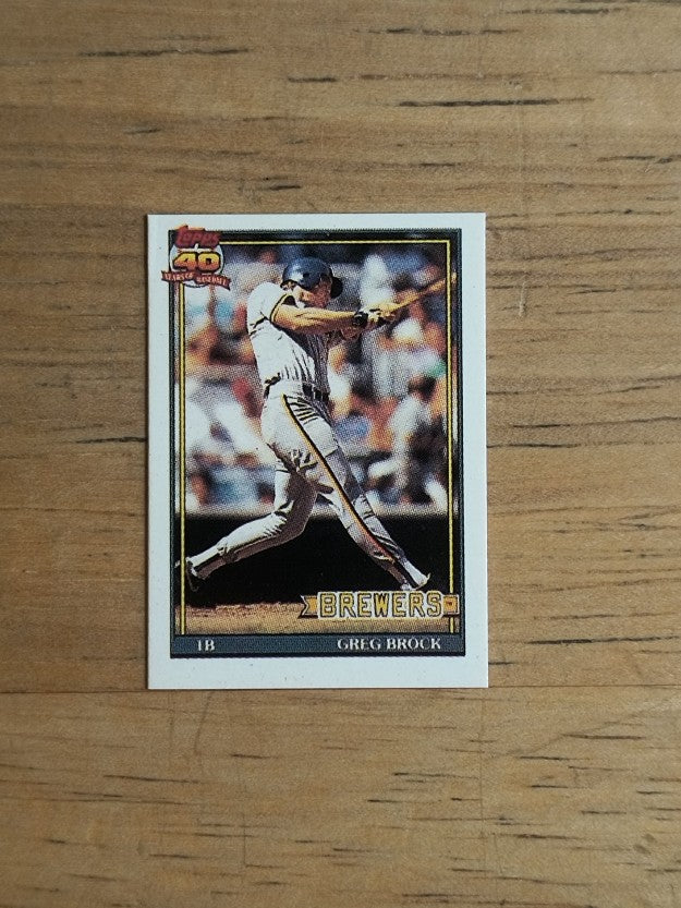 1991 Topps Micro #663 Greg Brock