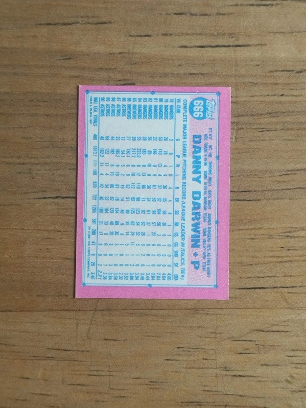 1991 Topps Micro #666 Danny Darwin