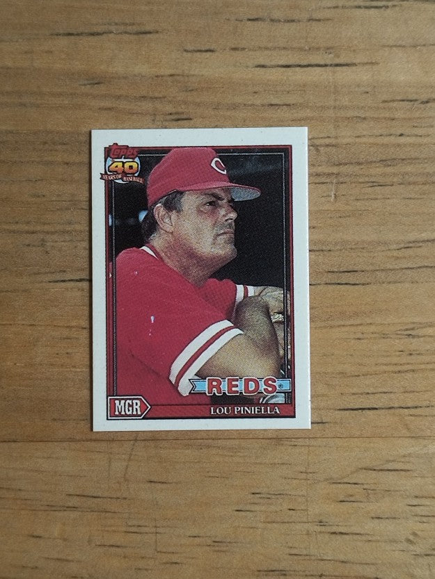 1991 Topps Micro #669 Lou Piniella MG