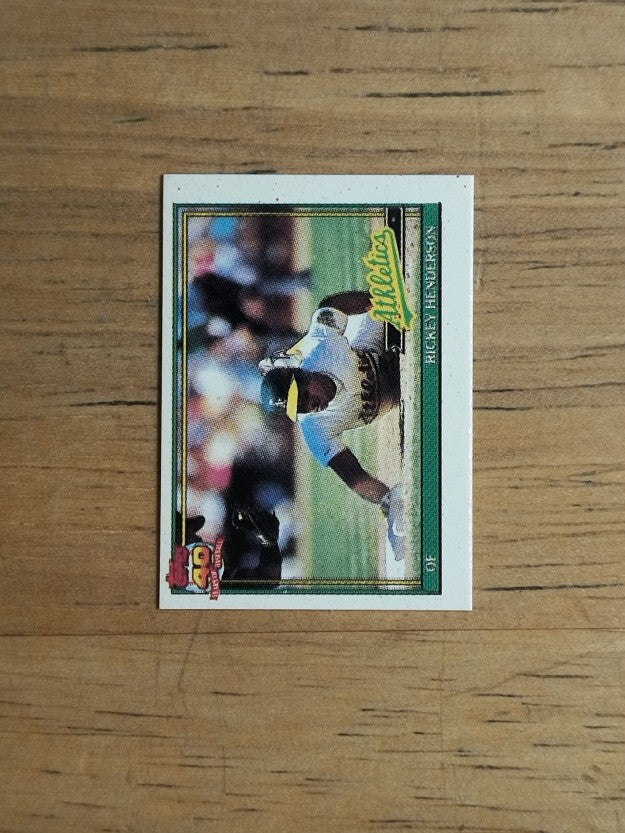 1991 Topps Micro #670 Rickey Henderson