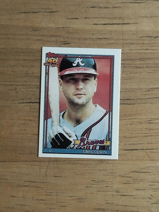 1991 Topps Micro #673 Greg Olson