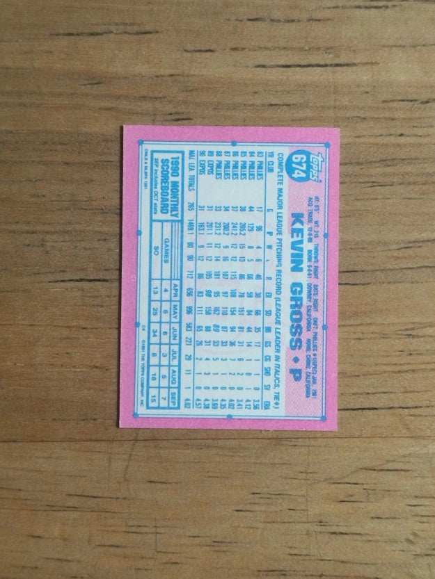 1991 Topps Micro #674 Kevin Gross