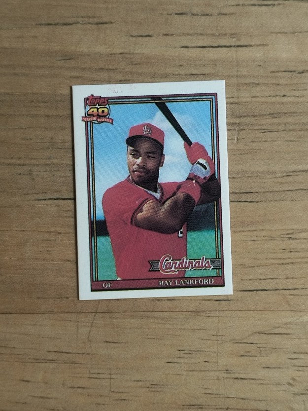 1991 Topps Micro #682 Ray Lankford FTC