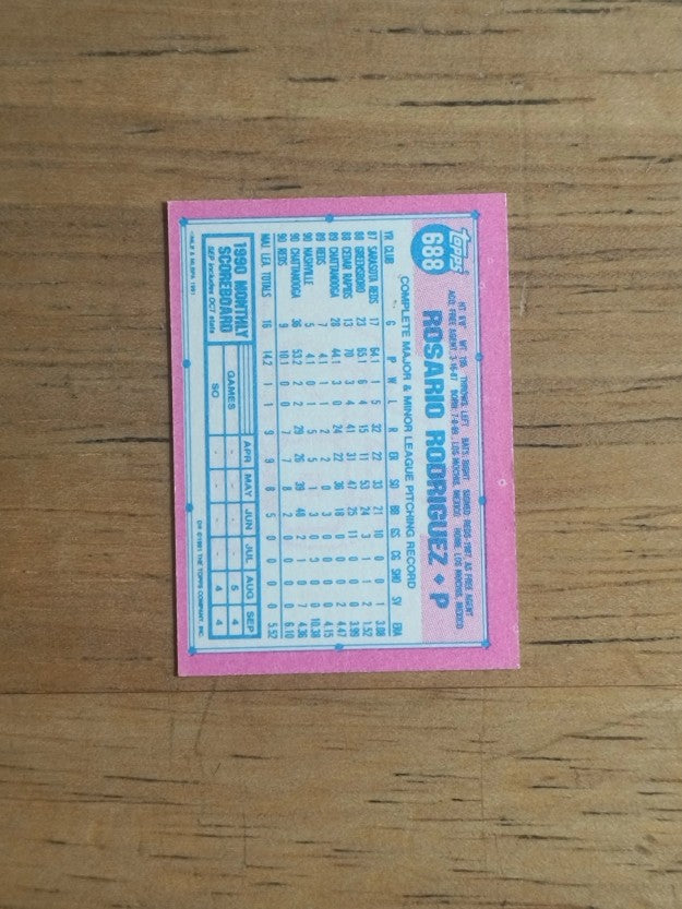1991 Topps Micro #688 Rosario Rodriguez
