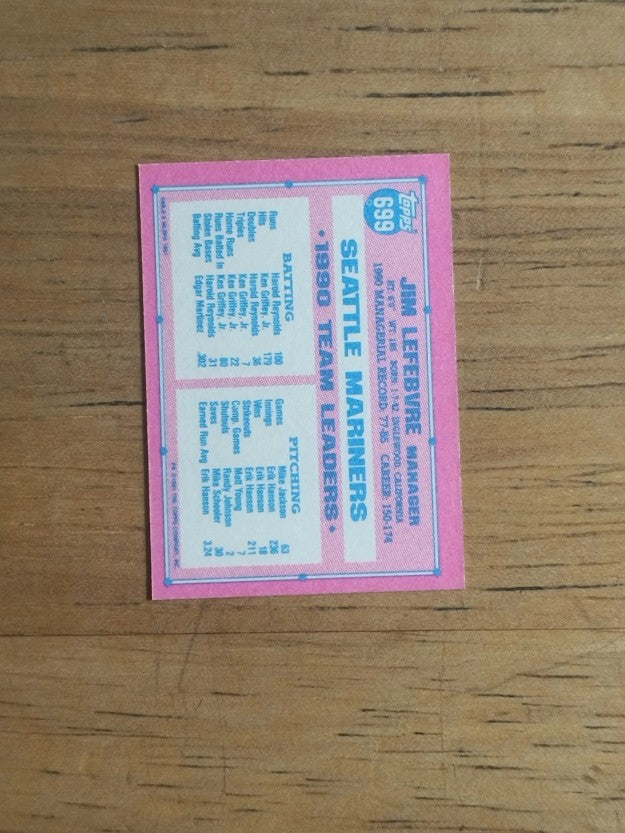 1991 Topps Micro #699 Jim Lefebvre MG
