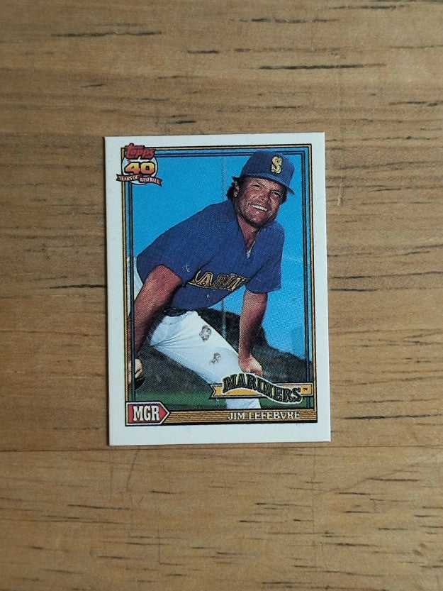 1991 Topps Micro #699 Jim Lefebvre MG