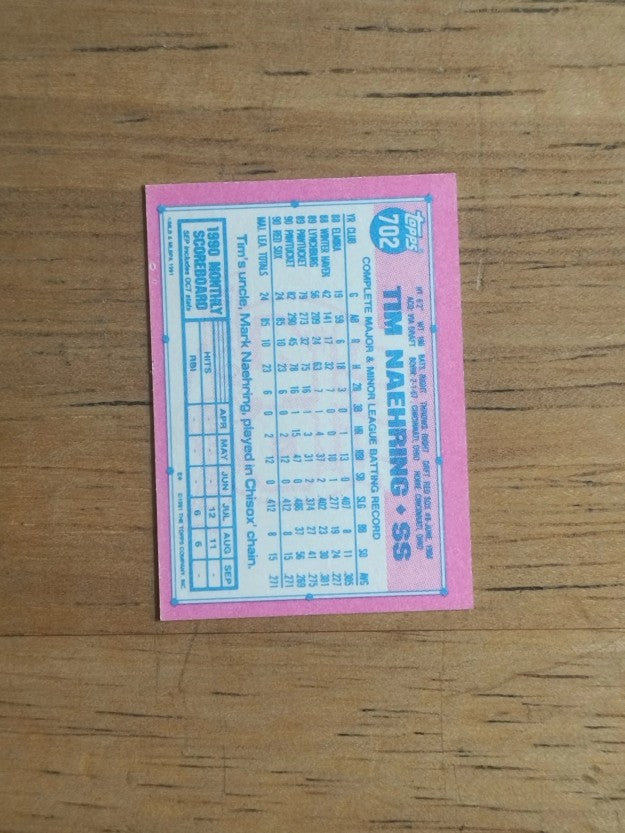 1991 Topps Micro #702 Tim Naehring