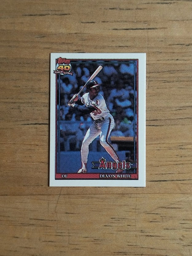 1991 Topps Micro #704 Devon White