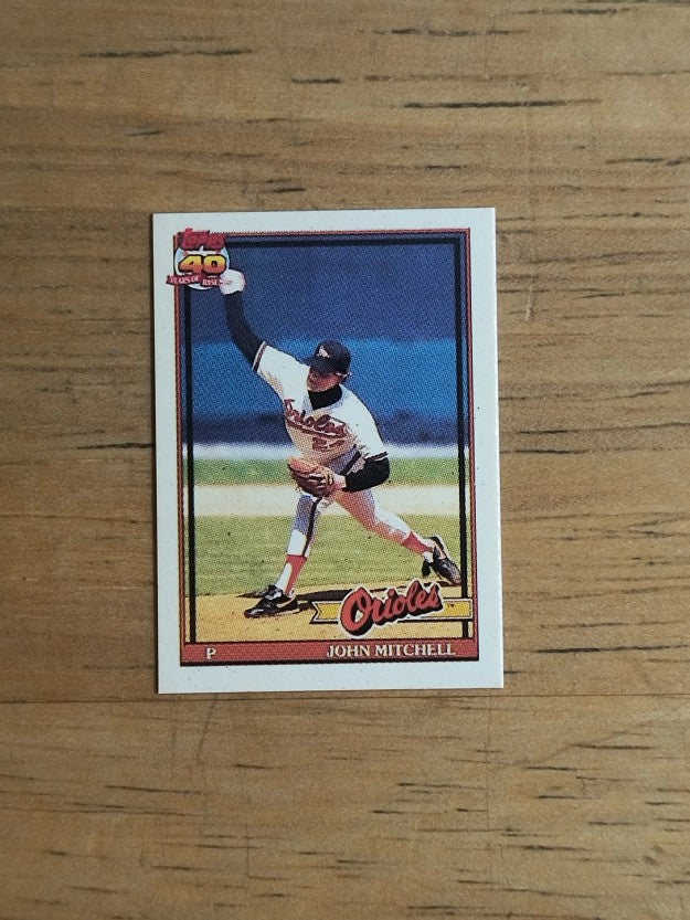 1991 Topps Micro #708 John Mitchell