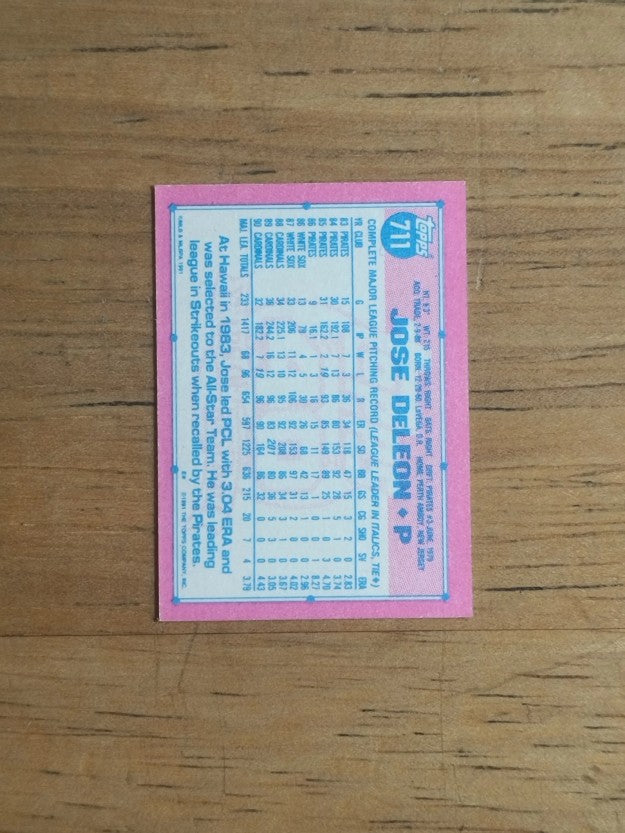 1991 Topps Micro #711 Jose DeLeon