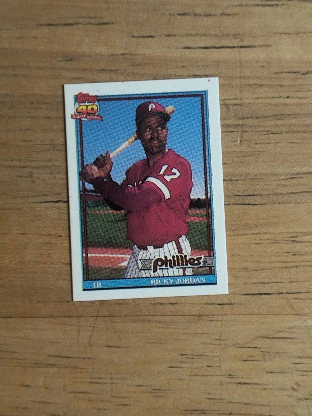 1991 Topps Micro #712 Ricky Jordan
