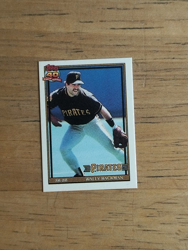 1991 Topps Micro #722 Wally Backman