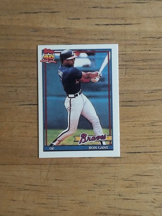 1991 Topps Micro #725 Ron Gant