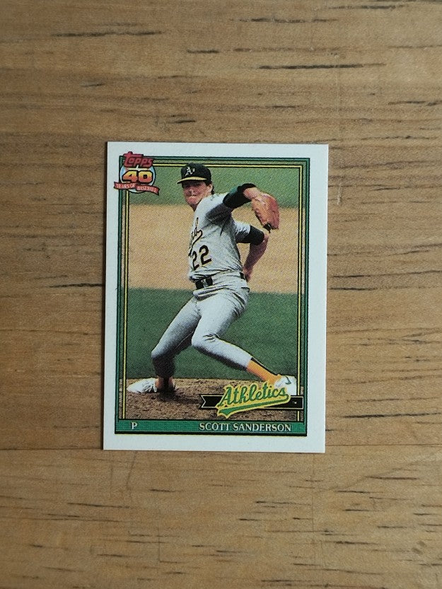 1991 Topps Micro #728 Scott Sanderson