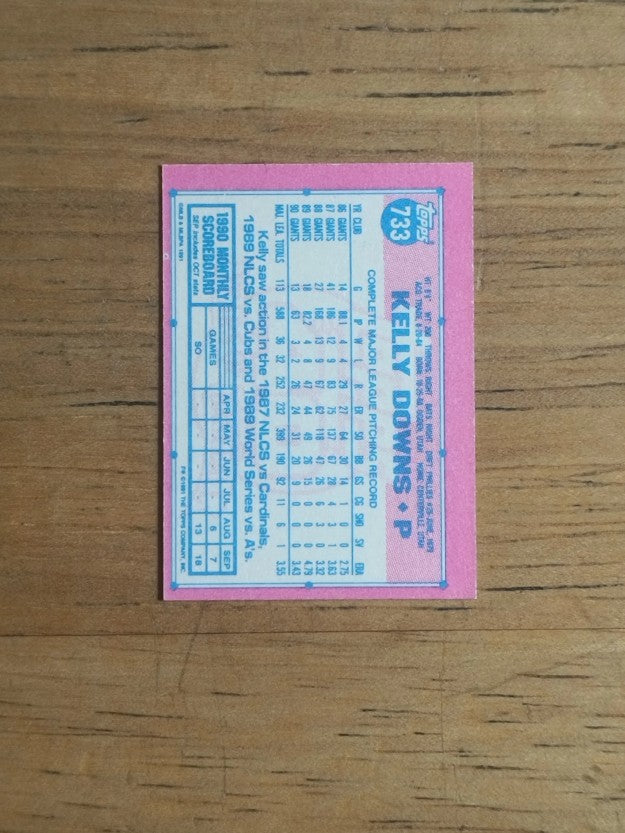 1991 Topps Micro #733 Kelly Downs