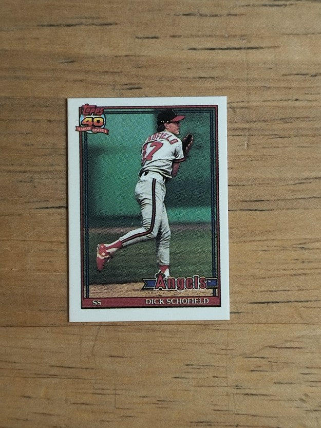 1991 Topps Micro #736 Dick Schofield