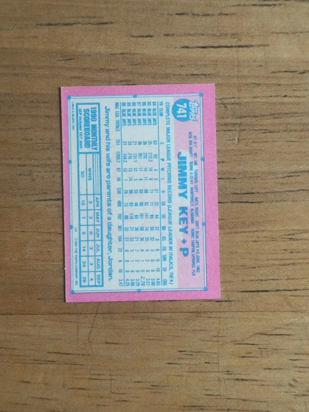 1991 Topps Micro #741 Jimmy Key