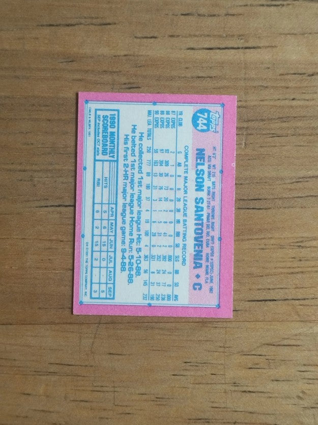1991 Topps Micro #744 Nelson Santovenia