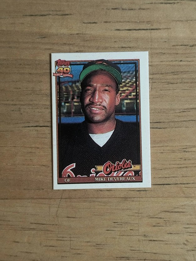 1991 Topps Micro #758 Mike Devereaux