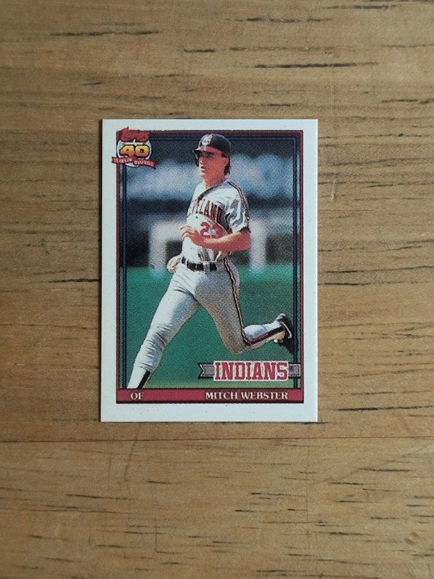 1991 Topps Micro #762 Mitch Webster